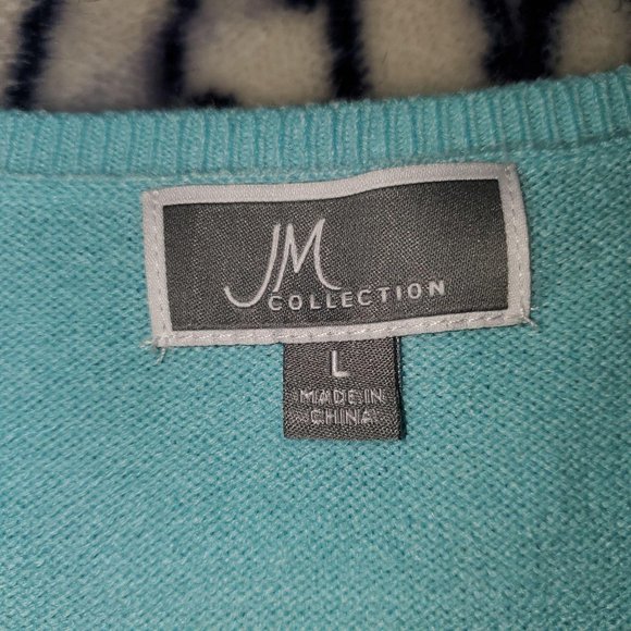JM Collection V-Neck Sweater - Picture 2 of 4